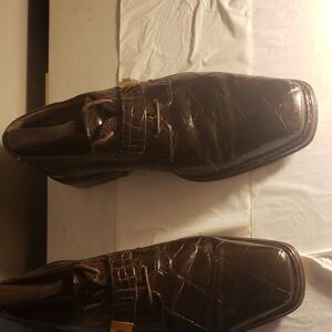 Elegant Brown  David Eden Aligator Men's Shoes Sz10.5